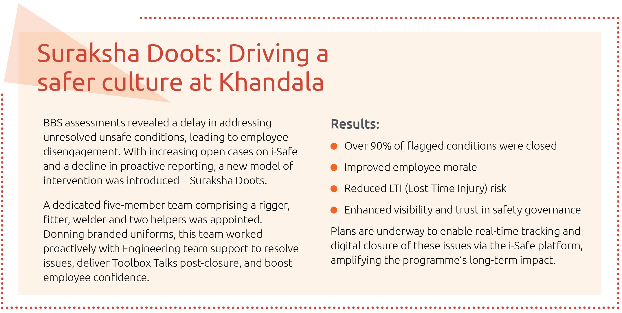 Building a safety culture