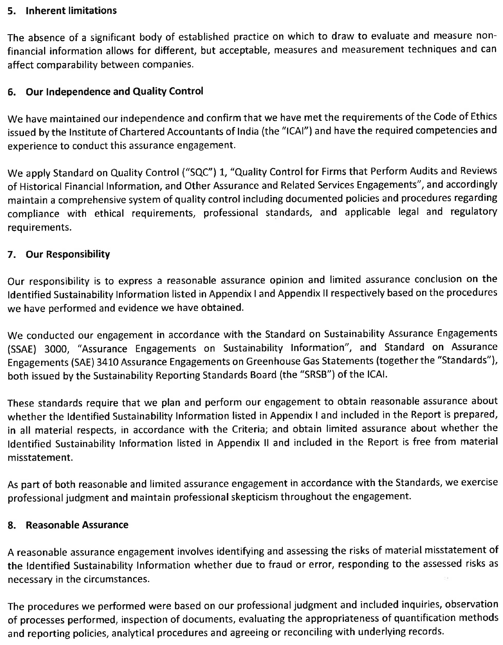 Certified Sustainable Products and Services