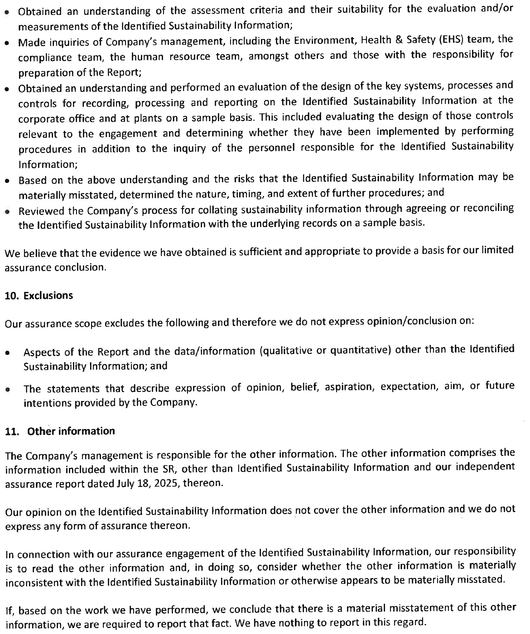 Certified Sustainable Products and Services